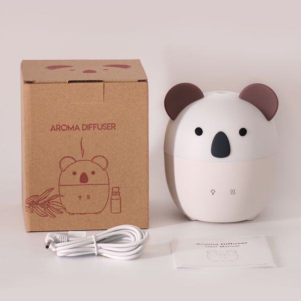 Patent Design Cute Koala 160ml Kids Ultrasonic Humidifier Aroma Essential Oil Diffuser