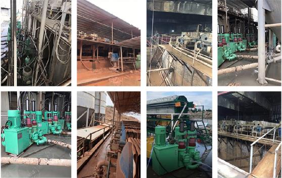 Double Cylinder Sewage Treatment Mud Pump Machine For Filter Press