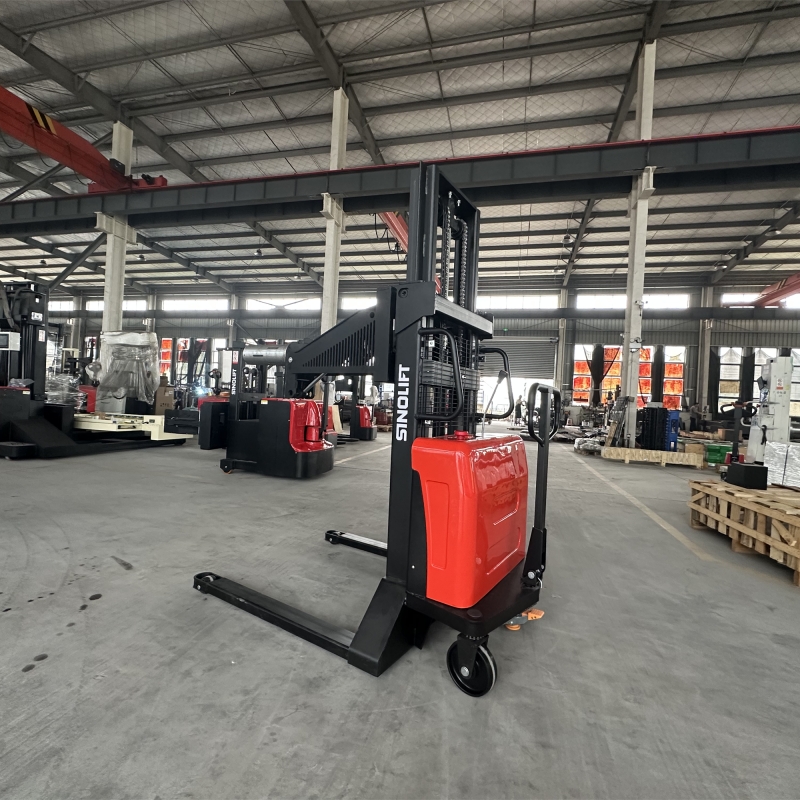 SINOLIFT Semi-Electric Roll Lifter with Pneumatic Expanding Mandrel