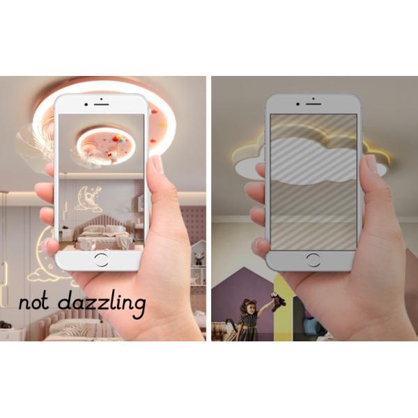 Мультфильм Кошка Детская комната Интеллектуальный потолочный свет полный спектр светодиодный защитный свет для спальни