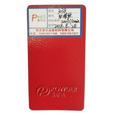 RAL 3038 Wrinkle Red Powder Coat High Reliability Good Flow - Out Properties