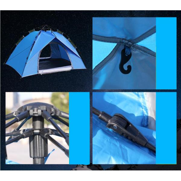 Dome Tent, Lightweight Waterproof Family Camping Tents for 1-3 People-Outdoor Style, Two-Layer(HT6082)