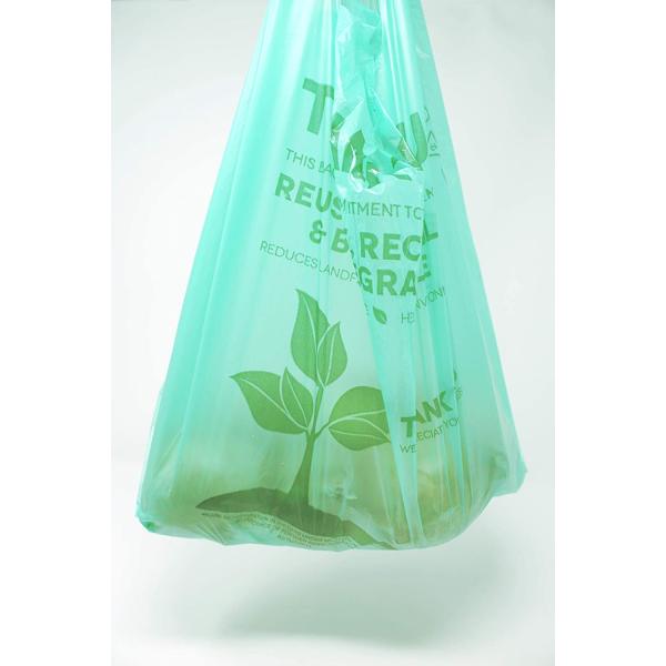 Colorful 25μM PLA PBAT Biodegradable Plastic Grocery Bags