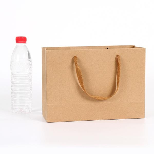 Antiwear Moistureproof Kraft Paper Gift Bags With Handles Multipurpose