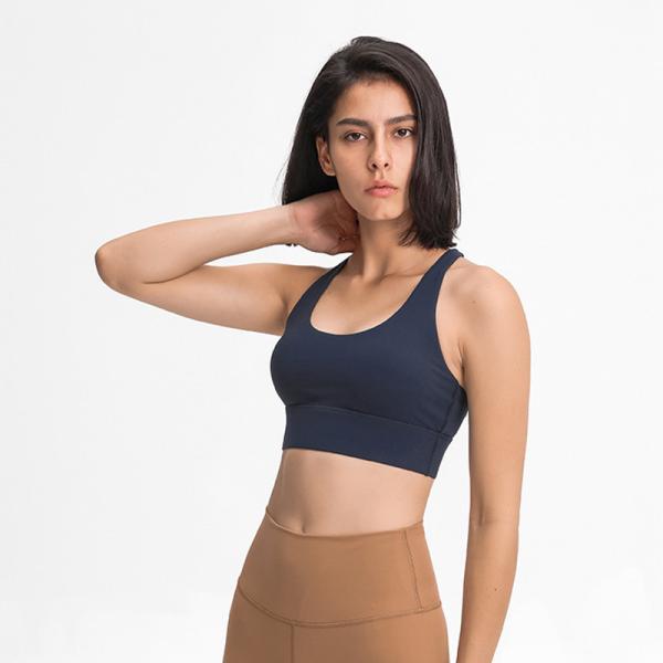 High Impact Support Womens Sports Yoga Bra Multi Strap Cross Shockproof