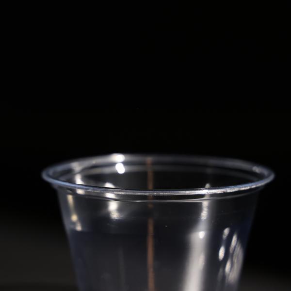 Transparent Plastic Disposable PET Cup Cold Drink Boba Tea Cups With Lid