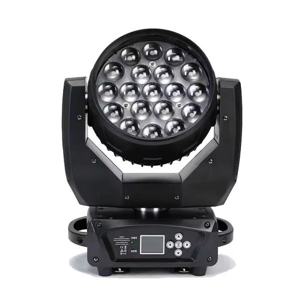 Высокая яркость Умывание Zoom LED 19PCS * 15W Движущаяся голова Свет для развлечений