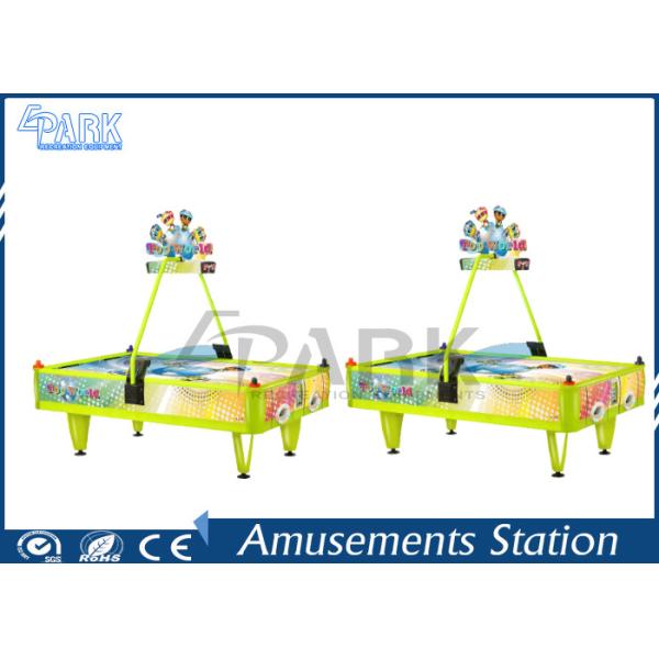 English Version 4 Person Air Hockey Table Fiberglass Material