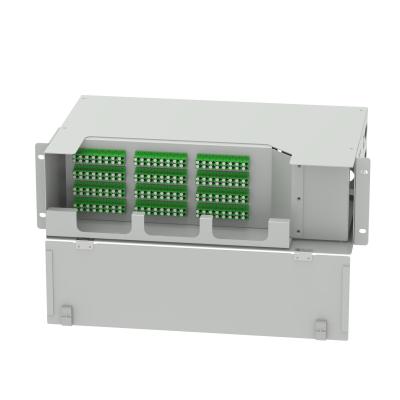 96 Núcleos LC APC Tipo 19 polegadas Swing Patch Panel Rede ODN Equipamento de fibra óptica cinza