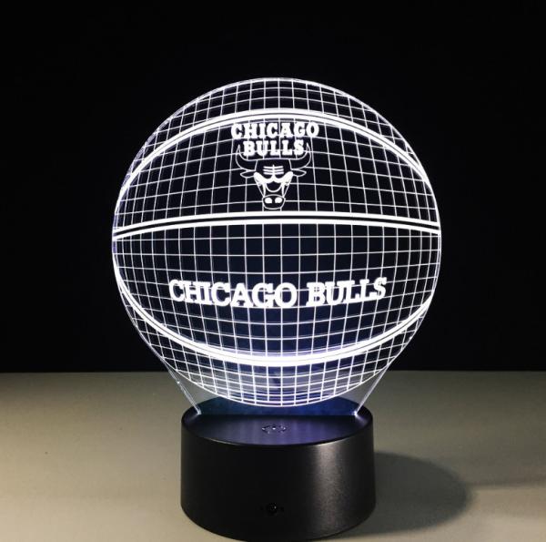 Custom Shape 7 Colors Change 3D LED Night Light with Remote Control Ideal For Birthday Gifts And Party Decoration
