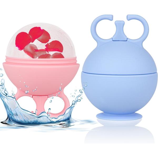 Silicone Ice Roller For Face Cold Therapy Facial Massager For Puffiness Acne Redness BPA-Free OEM Skincare Tool Mint Green