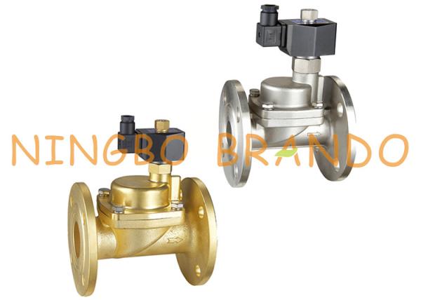 1-1/4” PS-32FK flangearam a válvula de solenoide de bronze operada piloto 24VDC do vapor do pistão 220VAC