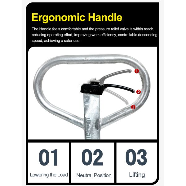 SINOLIFT Load 2500kg Maximum outer width 520mm NPG Hand Galvanized Pallet Truck