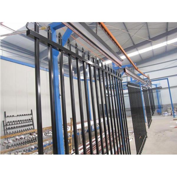 1800mm x 2400mm Hercules Fence/garrison fence / modern fence gate design Black and Blue powder coated