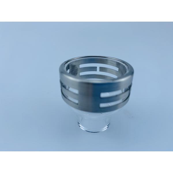 Steel Ring Quartz Nozzle for Improved Gas Coverage in TIG Welding Applications
