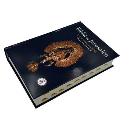custom hardcover bible printing with thumb index