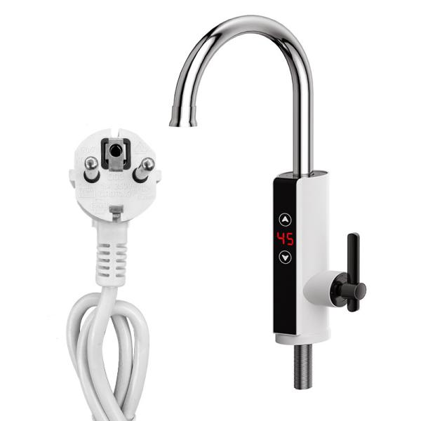 3300W EU Plug Electric Heating Tap For Cold Hot Water Shifting Electric Hot Water Basin Tap
