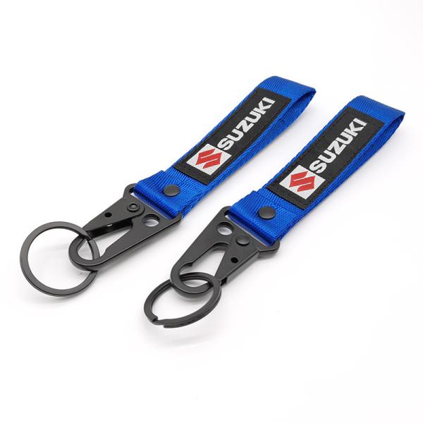 Chaîne de clés Suzuki Racing Heritage - Broderie à deux couches et clips de qualité industrielle pour les vrais fans de moto