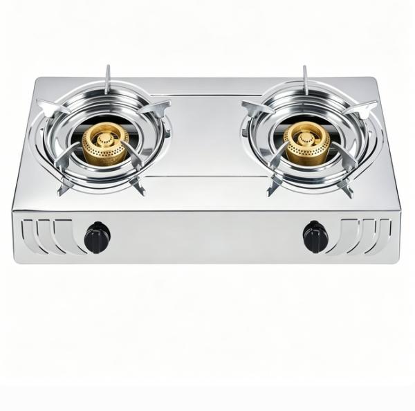 Stainless Steel Freestanding 2 Burner Cooktop Kitchen Lpg Natural OEM ODM Factory