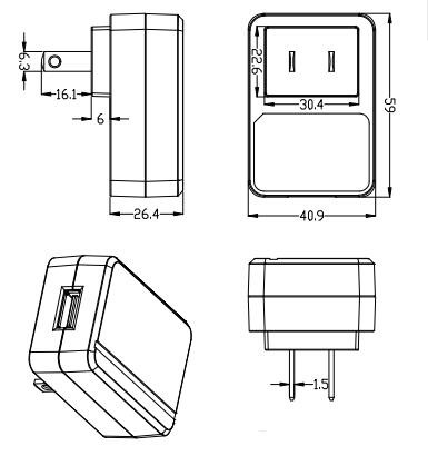 переходник 12V 1,5 переключения силы 5V 3A 6V 3A 9V 2A 18W IEC62368 IEC60335 IEC61558