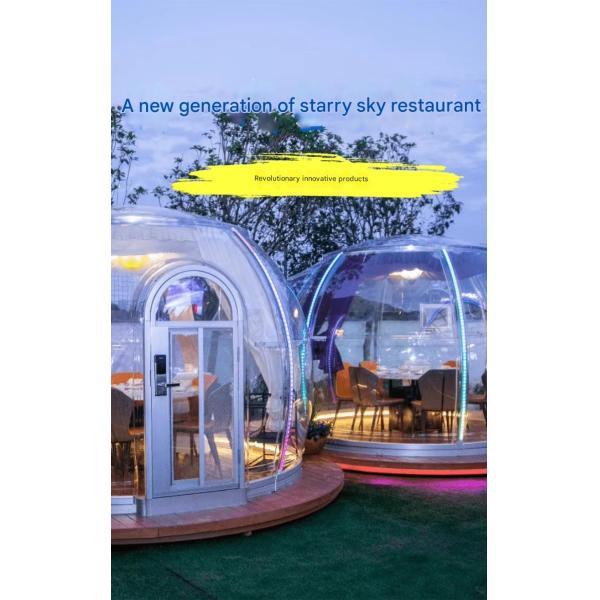 360-degree Panoramic Transparent Outdoor Star Room PC Hotel Bubble Tent for Outdoor Homestay Sun Room