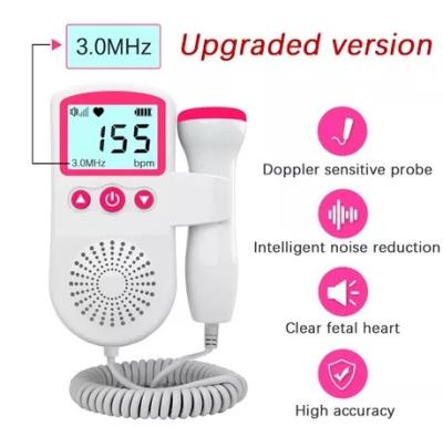 Monitor Fetal de Doppler do detector do coração do bebê do ultrassom da mulher gravida