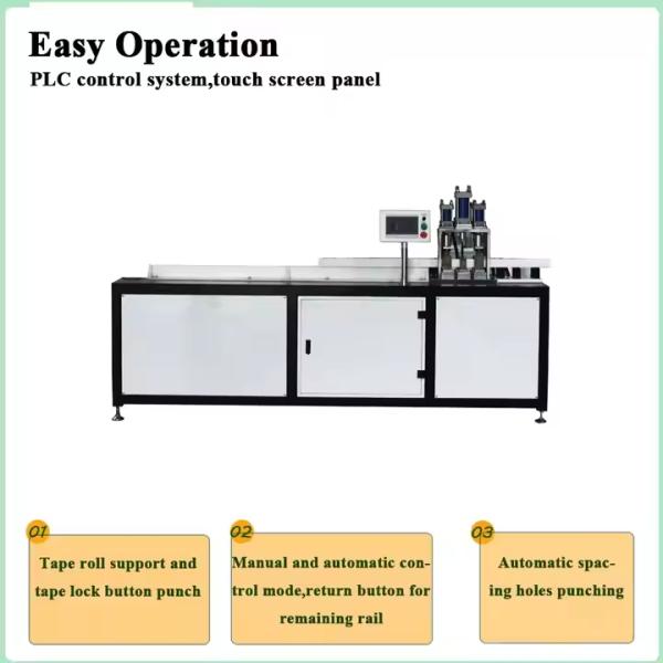 50mm Venetian Blind Slat Cutting Machine Headrails Bottom Rails Cutting And Punching