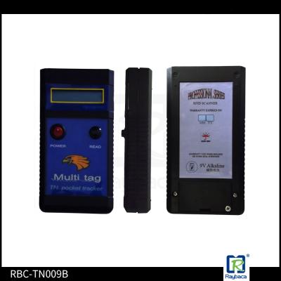 Leitor de etiqueta Handheld retangular azul do leitor do RFID para peixes raros de Asain Arawana