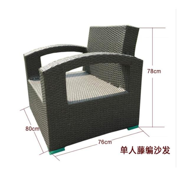 Modern Aluminium PE Rattan Outdoor Wicker Sofa sets Garden wicker Patio sofa furniture