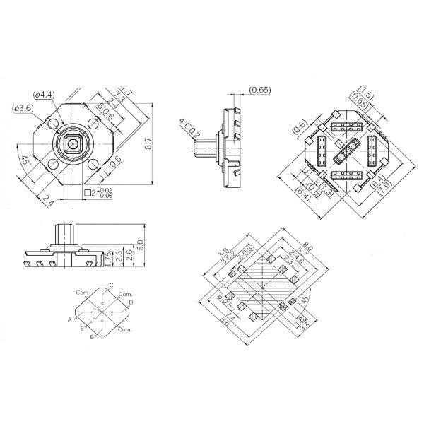 Five-direction Switch YST-1501A
