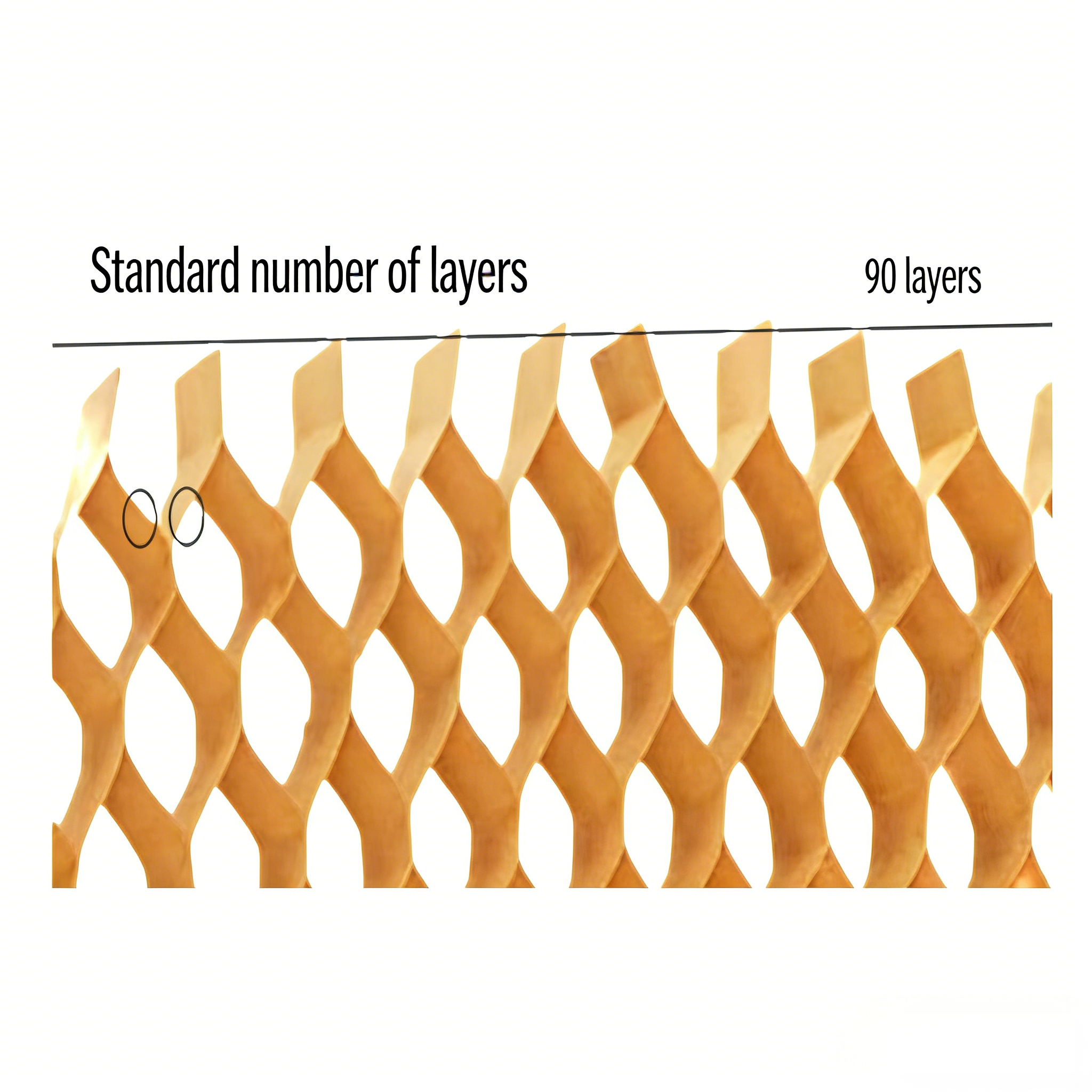 Honeycomb Paper Wrap Sleeve 45CM Lightweight wrapping paper sleeve for Glass Ceramics