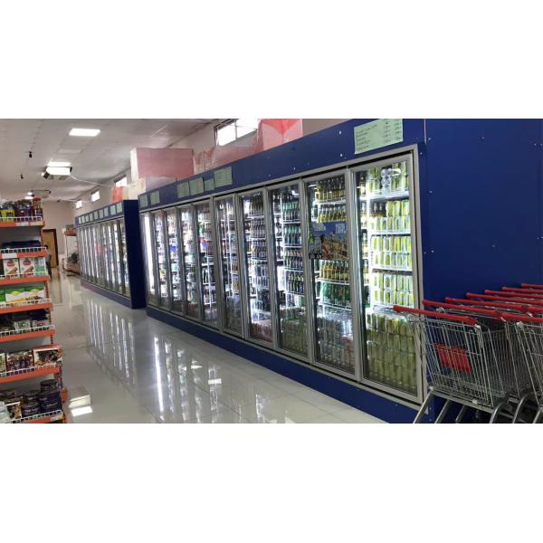 Customized Walk In Freezer Glass Door For Vegetable / Beverage Display Refrigerated Room