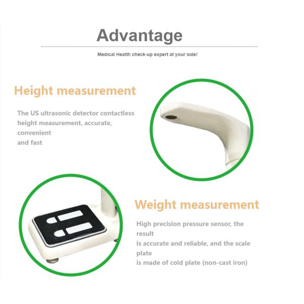 Foldable Body BMI Weighing Scale for Accurate Weight and Height Measurement N.W. 20kg