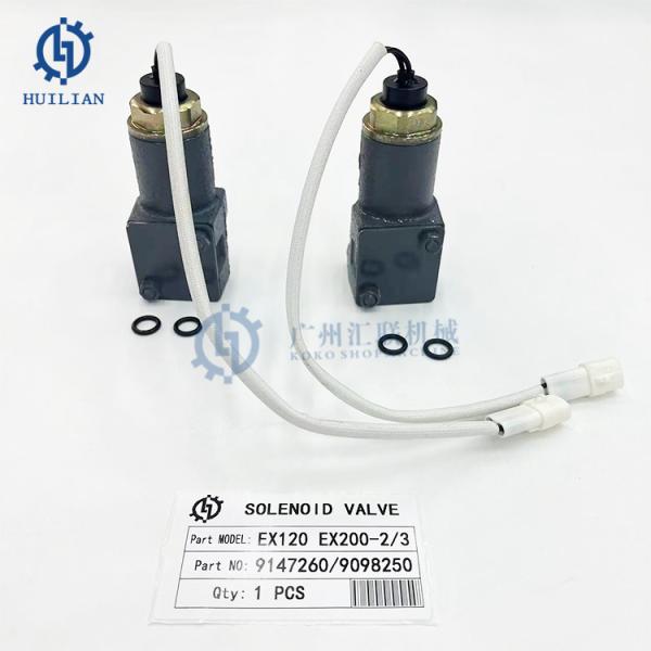 HITACHI Excavator EX120 EX200-2/3 Hydraulic Pump Solenoid Valve 9147260/ 9098250 Hydraulic Main Pump Solenoid for Machinery Parts