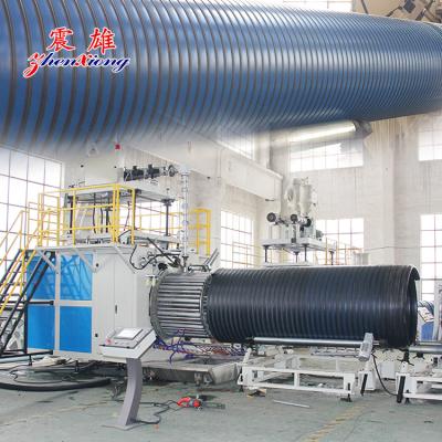 90mm Large Diameter plastic pipe making machine Hollow Wall Winding pipe extruder