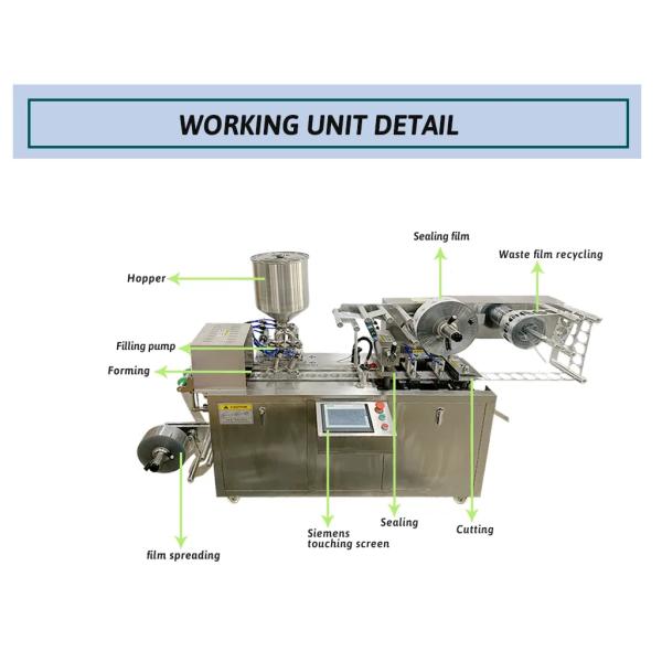 Эмульсия воды машины упаковки волдыря жидкостной сливк пластиковая косметическая Moisturizing
