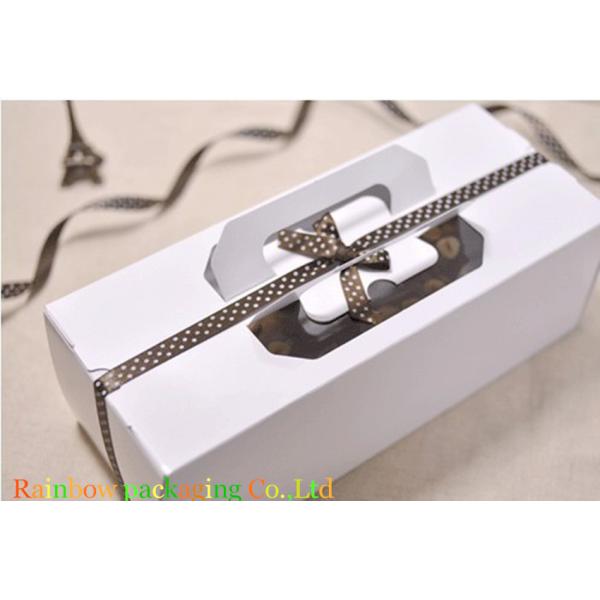 明確な窓チョコレート包装箱のハンドル再生利用できるマット/光沢のラミネーション