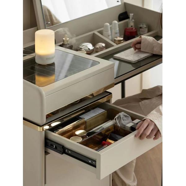 Rock Plate Modern Makeup Table Luxury Dressing Table With Drawers Hotel Bedroom
