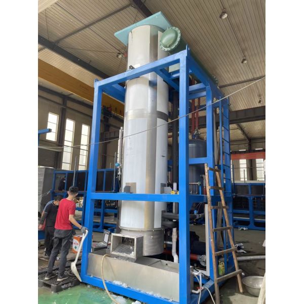 10T/day Stainless Steel PLC Controlled Industrial Tube Ice Machine with Motor for Food Processing Fisheries Long Service Life