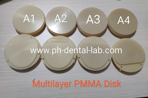 PMMA Acrylic Disc CAD Cam System Use For Temporary Dental Crowns & Bridges Making