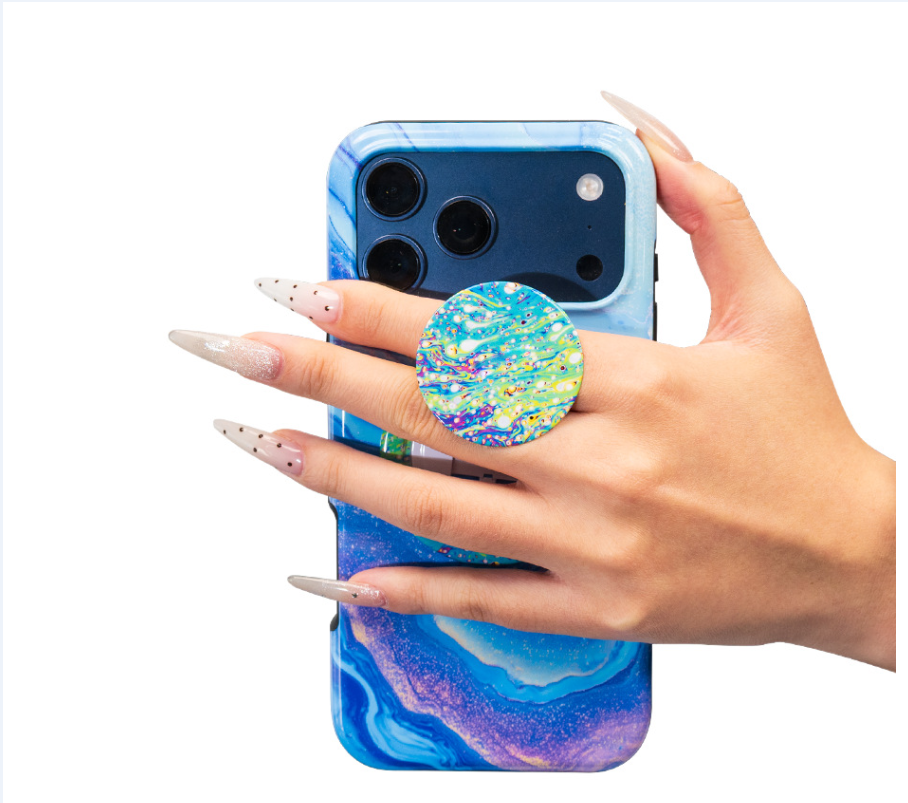 Foldable Blank 360° Rotatable Sublimation Magnetic Phone Holder DIY Custom Logo Adjustable Magsafe Ring Holder