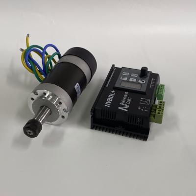 eixo sem escova DIY do router do CNC do motor 400W 12000RPM da C.C. 48V
