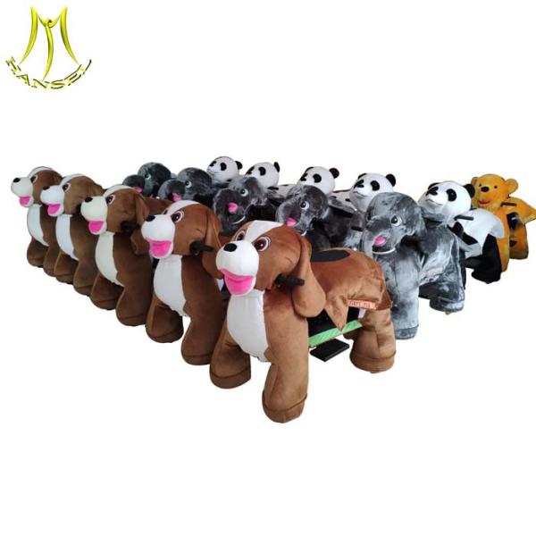 Hansel   indoor plush amusement motor bike battery operated animal ride for sales