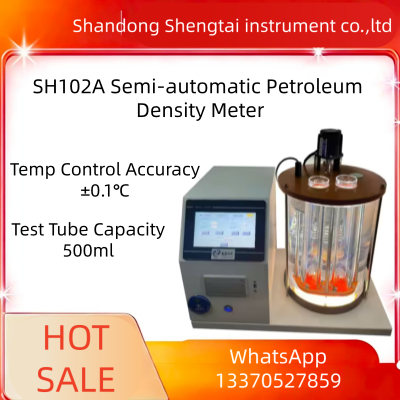 SH102A Semi-Automatic Petroleum Density Meter Touch Screen & Precise Pt100 Temp Control Dual Holes ASTM D1298