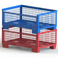 0.5x1M Tesouro pesado Galvanizado Rede de arame de armazenamento Cestas Metal Bin Container OEM ODM