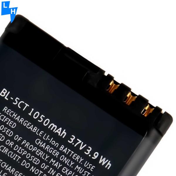 1050mAh BL-5CT Batería de iones de litio para C5 5MP C6-01 RM-776 Smartphone Performance mejorada