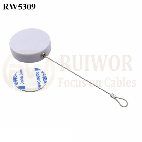 RW5309 Round Security Display Tether Plus Size Customizable Fixed Loop End