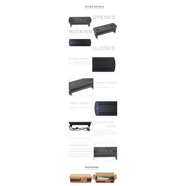 Pop Up Multimedia Connector For High - Tier Office / Conference Room
