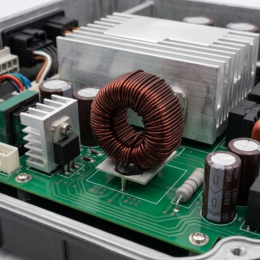 High Current Heavy Wire Power Choke Coil For Solar Inverter Energy Storage System