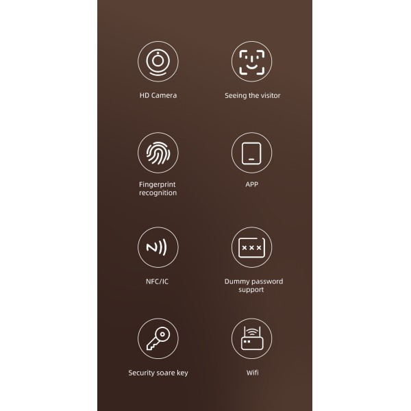 YAGU NEO Smart Card Password Key Unlock Door Lock Smart Outdoor Tuya Metal Gate Wifi Lock Smart Lock for Metal Door